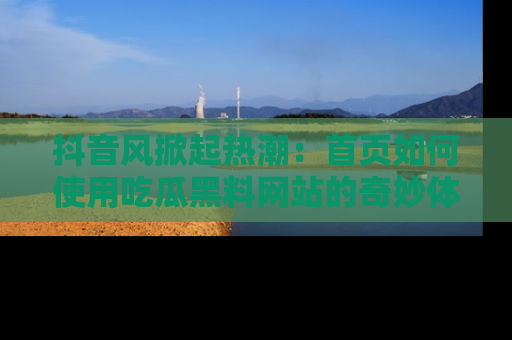 抖音风掀起热潮：首页如何使用吃瓜黑料网站的奇妙体验