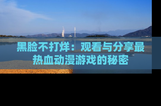 黑脸不打烊：观看与分享最热血动漫游戏的秘密