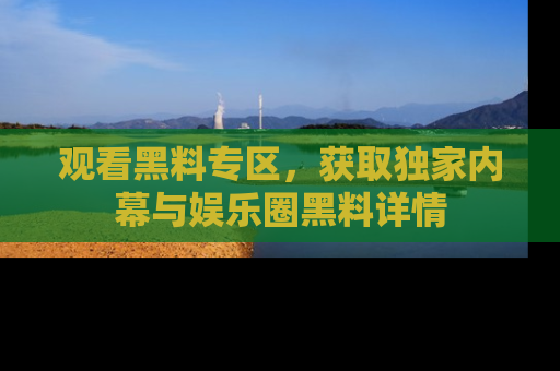 观看黑料专区，获取独家内幕与娱乐圈黑料详情