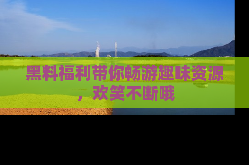 黑料福利带你畅游趣味资源，欢笑不断哦