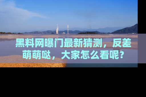 黑料网曝门最新猜测，反差萌萌哒，大家怎么看呢？