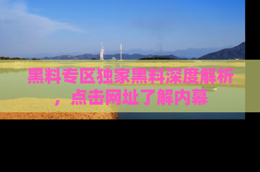 黑料专区独家黑料深度解析，点击网址了解内幕