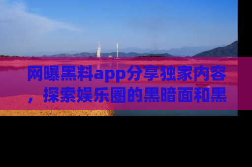 网曝黑料app分享独家内容,探索娱乐圈的黑暗面和黑料