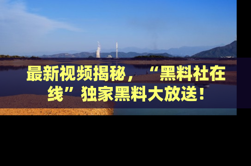 最新视频揭秘,“黑料社在线”独家黑料大放送!